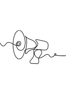 Megáfono para comunicar las acciones de marketing
