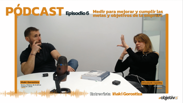 Hombre y mujer, Elizabeth Castillo e Iñaki Gorostiza, en entrevista sobre medir para cumplir objetivos