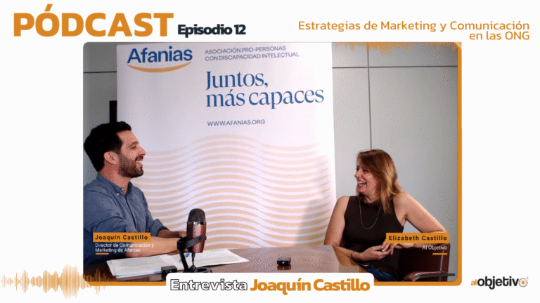 Un hombre y una mujer, Elizabeth Castillo y Joaquín Castillo, en entrevista sobre marketing para ONG